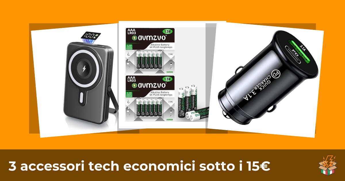 3 accessori tech economici sotto i 15€