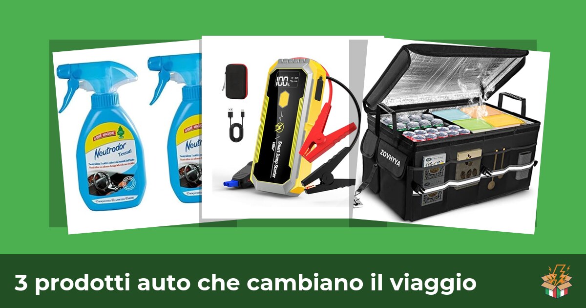 3 prodotti auto che cambiano il viaggio
