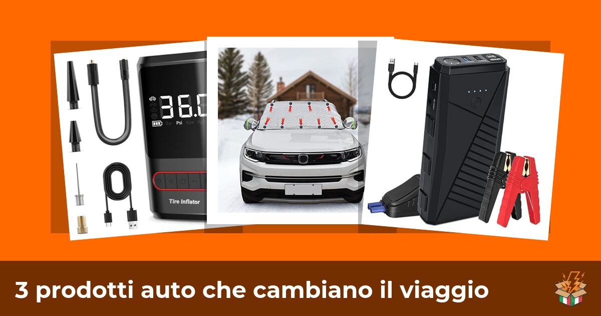 3 prodotti auto che cambiano il viaggio