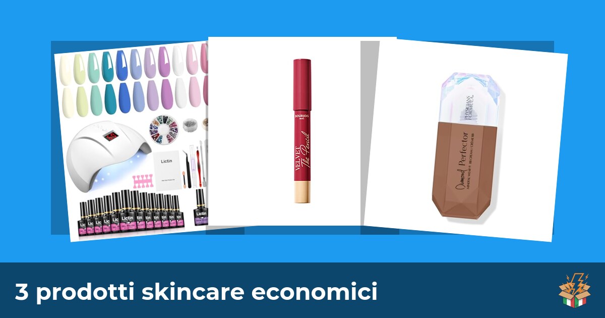 3 prodotti skincare economici