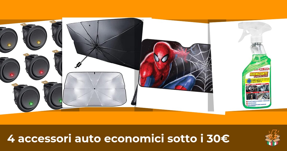 4 accessori auto economici sotto i 30€