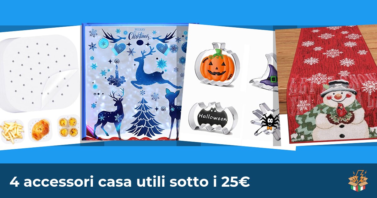 4 accessori casa utili sotto i 25€
