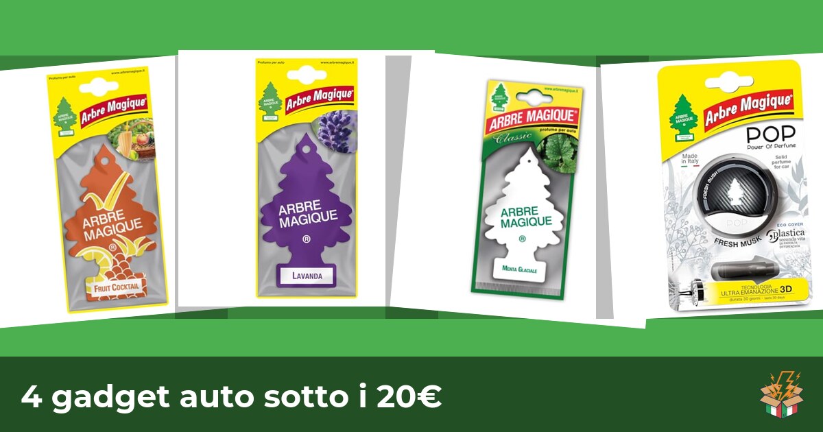 4 gadget auto sotto i 20€
