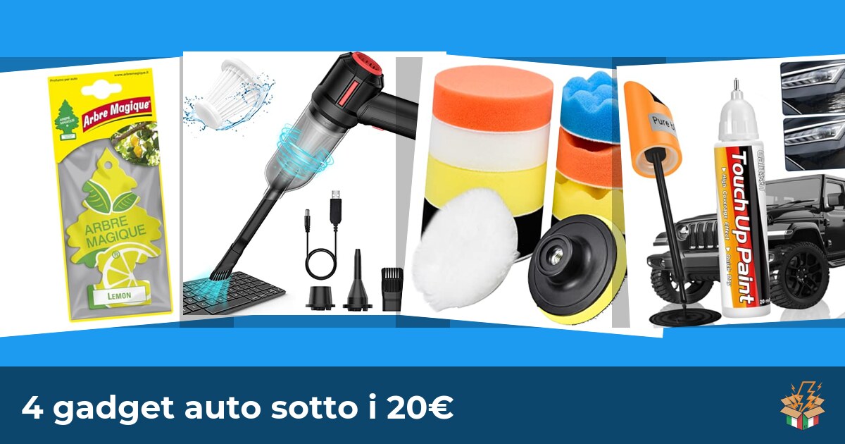 4 gadget auto sotto i 20€