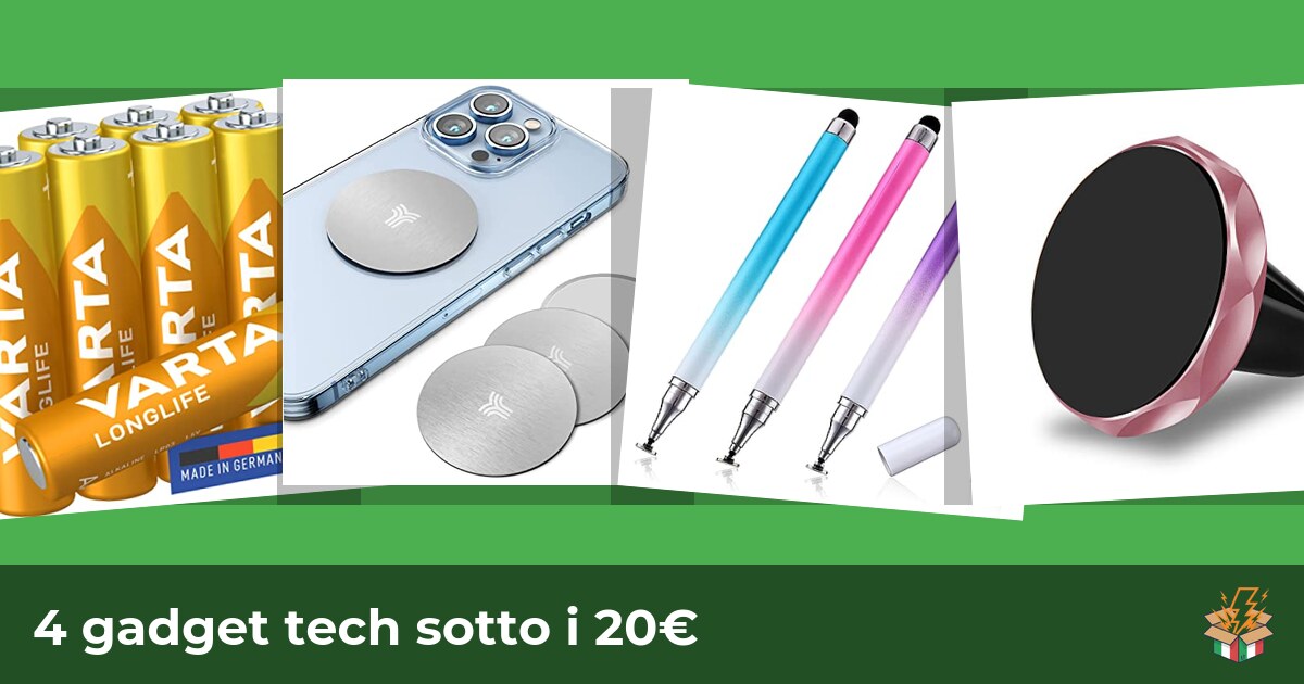 4 gadget tech sotto i 20€