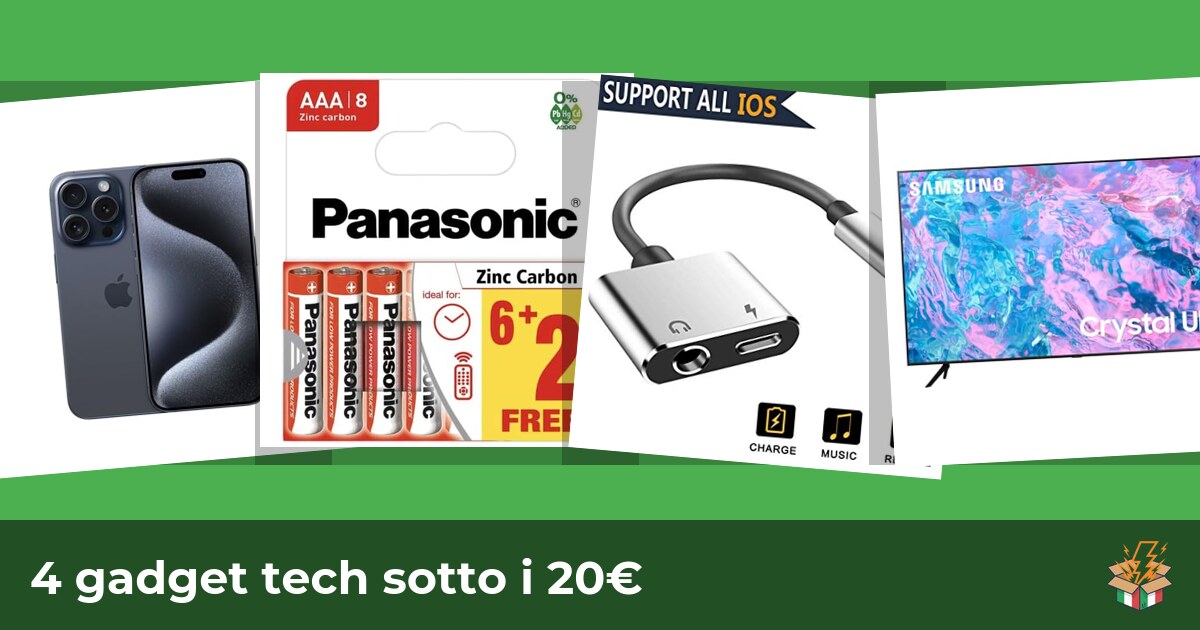 4 gadget tech sotto i 20€