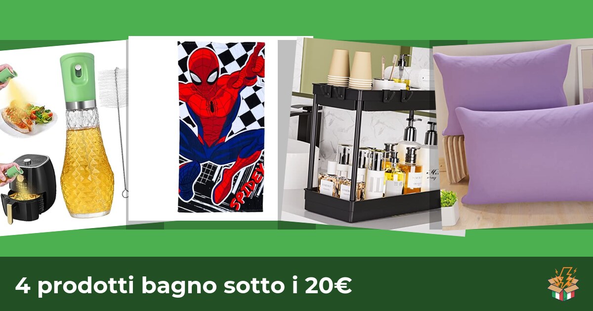 4 prodotti bagno sotto i 20€
