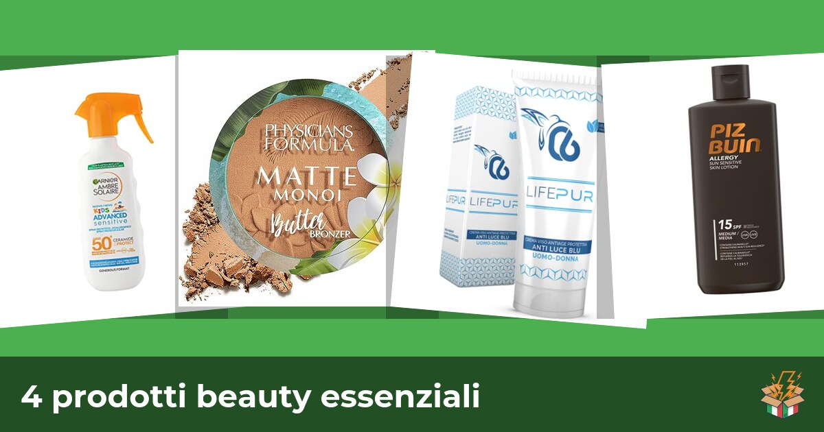 4 prodotti beauty essenziali