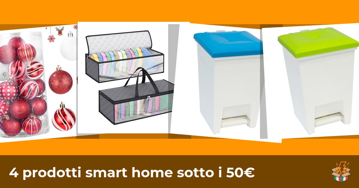 4 prodotti smart home sotto i 50€