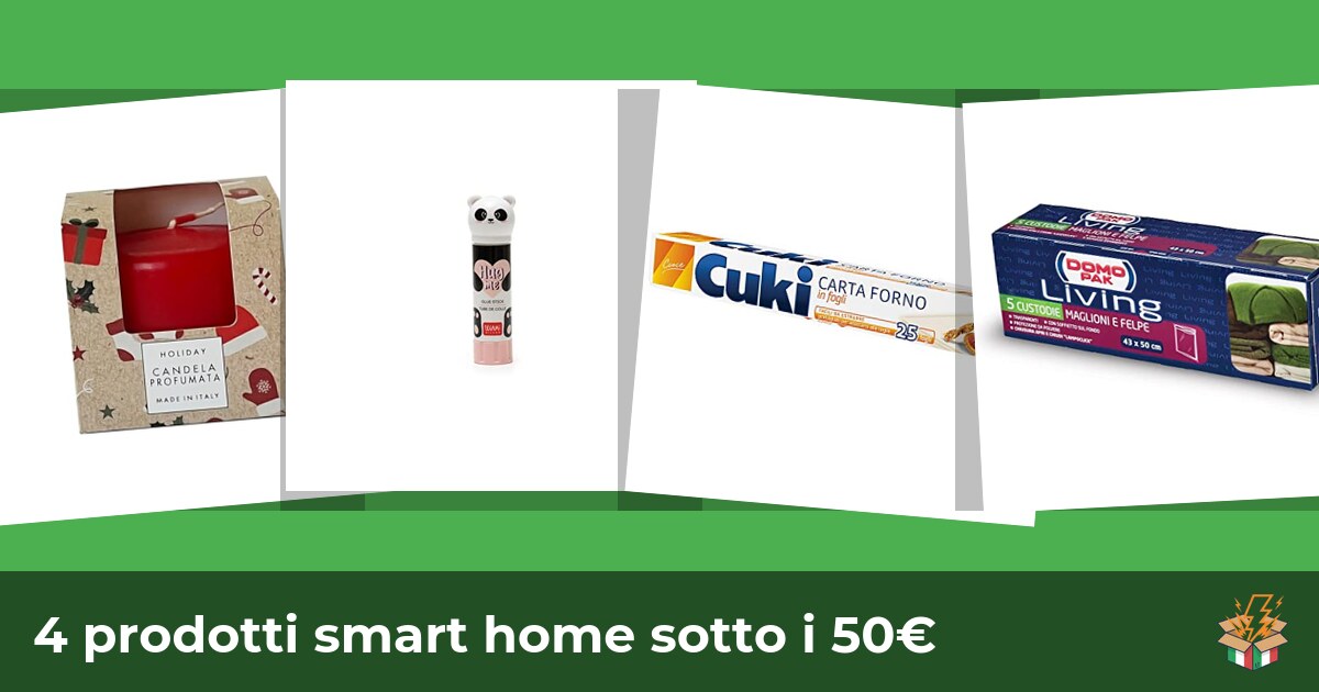 4 prodotti smart home sotto i 50€