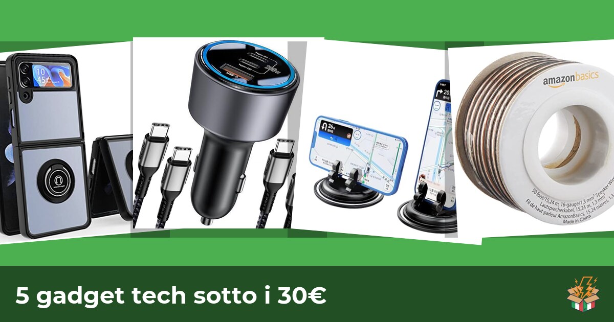 5 gadget tech sotto i 30€