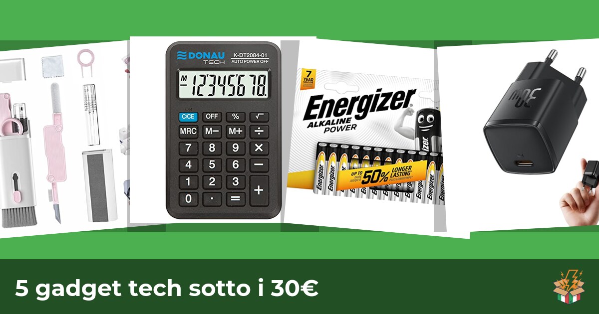 5 gadget tech sotto i 30€