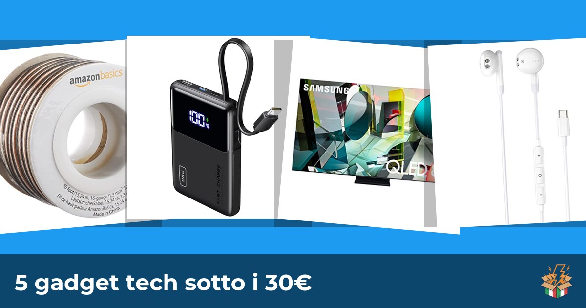 5 gadget tech sotto i 30€