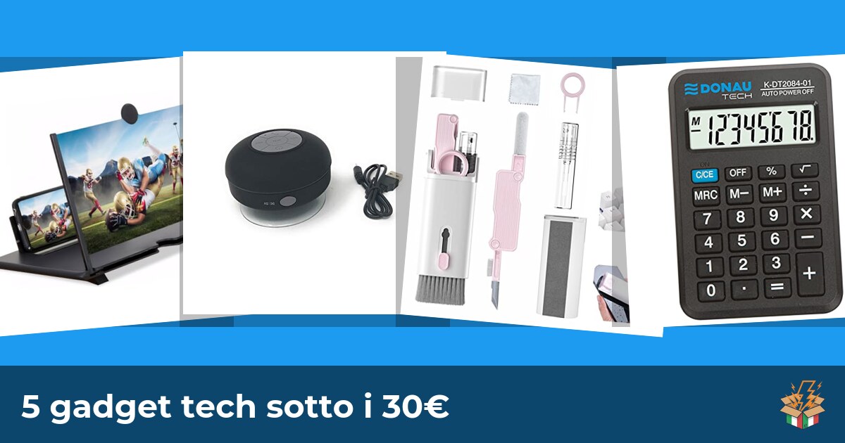 5 gadget tech sotto i 30€
