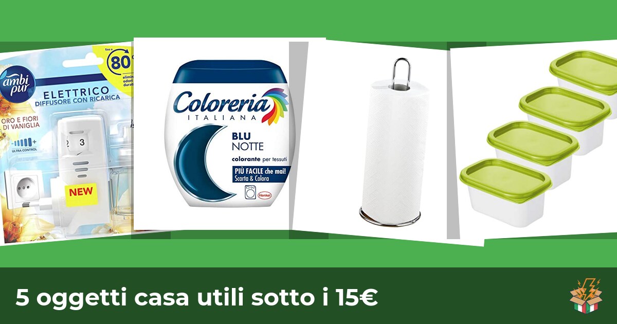 5 oggetti casa utili sotto i 15€