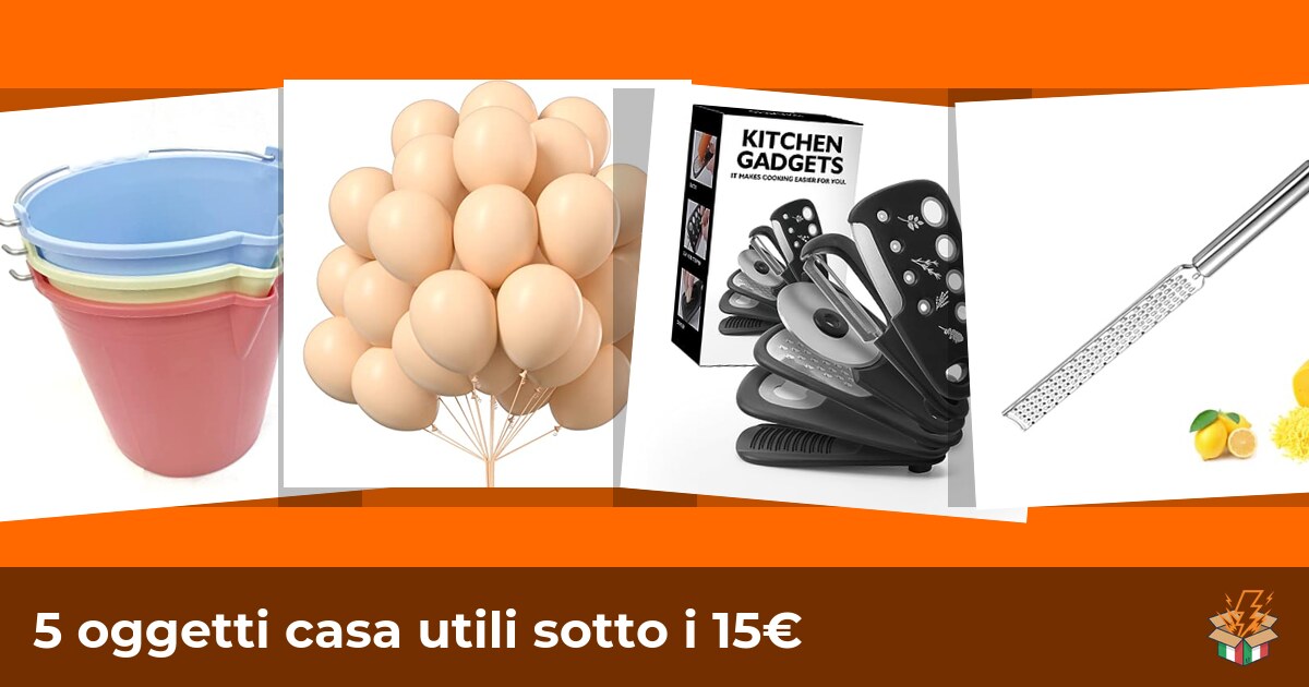 5 oggetti casa utili sotto i 15€