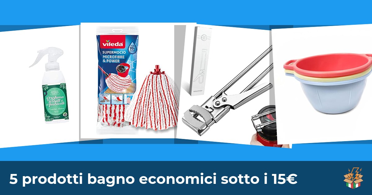 5 prodotti bagno economici sotto i 15€