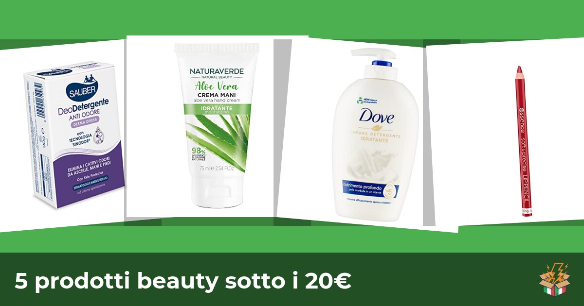 5 prodotti beauty sotto i 20€