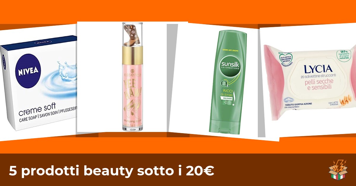 5 prodotti beauty sotto i 20€