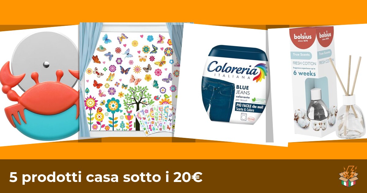 5 prodotti casa sotto i 20€