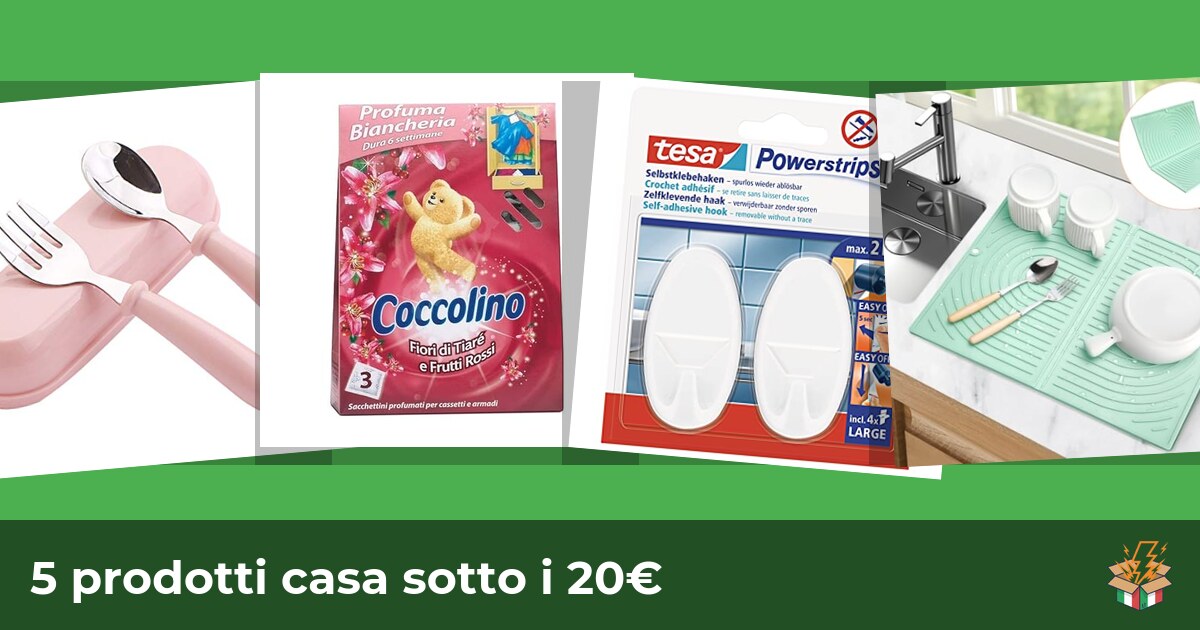 5 prodotti casa sotto i 20€
