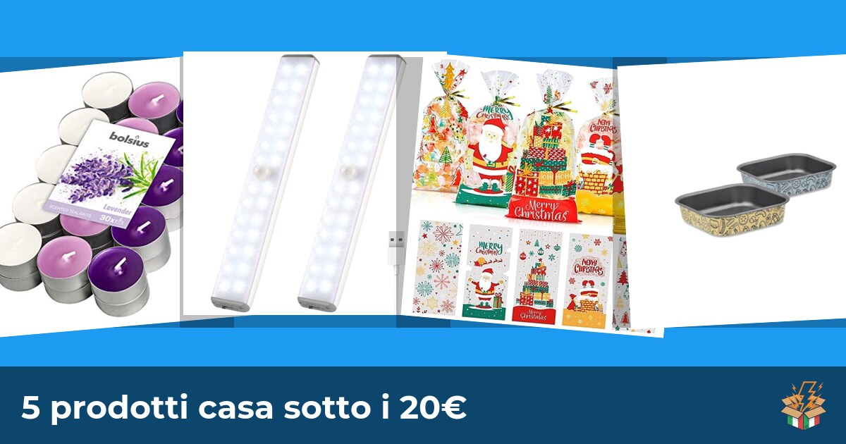 5 prodotti casa sotto i 20€