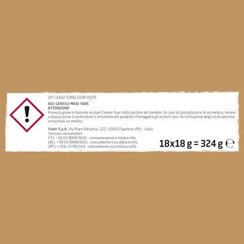 ACE Gentile 18 Tabs Idrosolubili Lavatrice - immagine 2