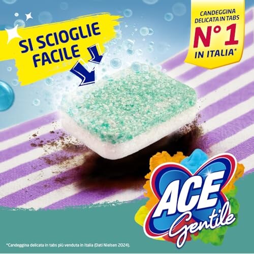 ACE Gentile 18 Tabs Idrosolubili Lavatrice - immagine 5