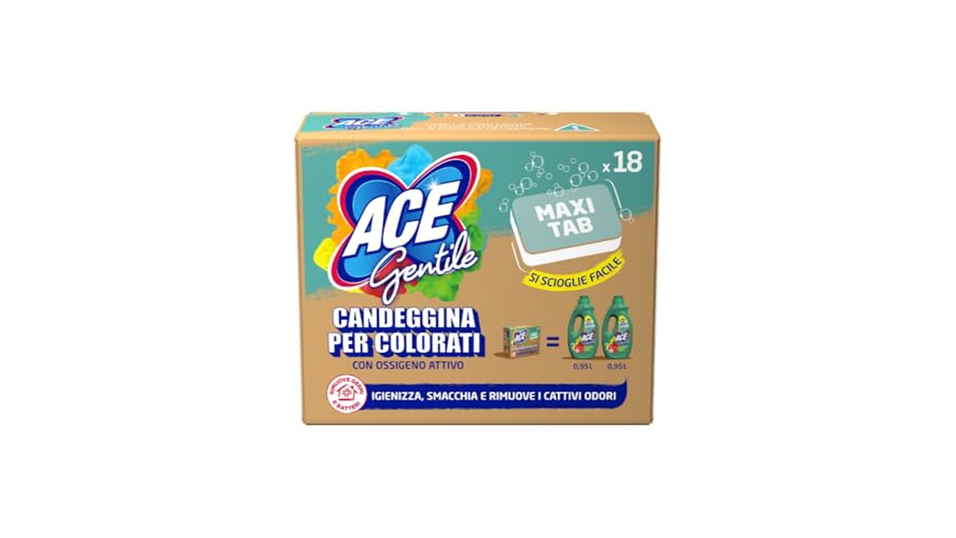 ACE Gentile 18 Tabs Idrosolubili Lavatrice