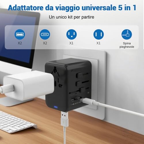 Adattatore Universale da Viaggio AOKBON 5 in 1 - immagine 1