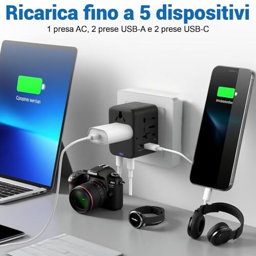 Adattatore Universale da Viaggio AOKBON 5 in 1 - immagine 2