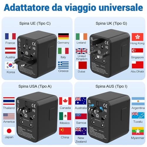 Adattatore Universale da Viaggio AOKBON 5 in 1 - immagine 4