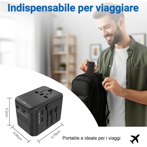 Adattatore Universale da Viaggio AOKBON 5 in 1 - immagine 8
