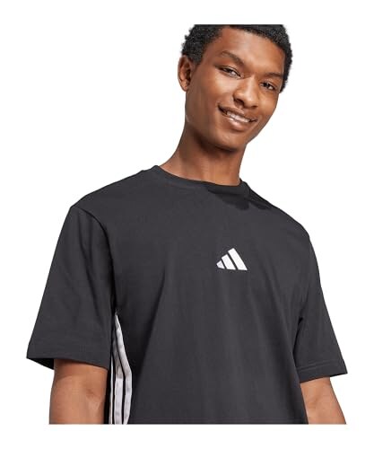 Adidas Essential T-Shirt Nero/Bianco Size S - immagine 2