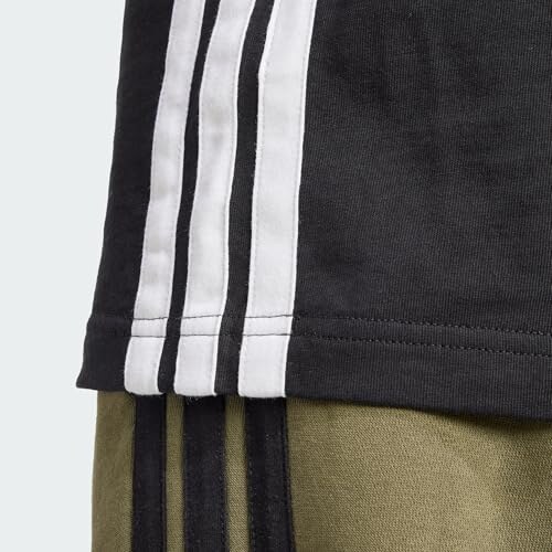 Adidas Essential T-Shirt Nero/Bianco Size S - immagine 8
