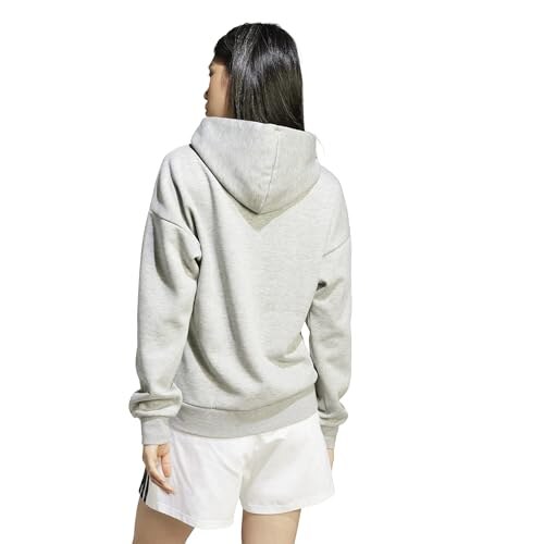 Adidas Essentials Fleece Hoodie Grigio Medio XL - immagine 1