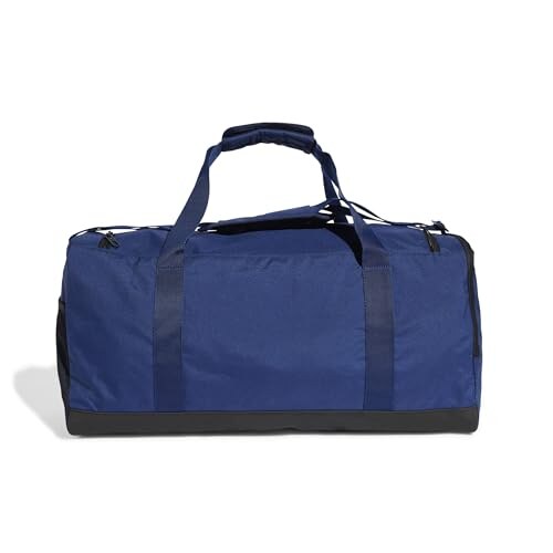 Adidas Essentials Linear Duffel Bag Blu Scuro e Bianco M - immagine 1