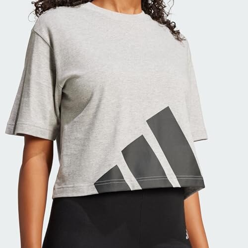 Adidas T-Shirt Donna Essentials Grigio M - immagine 8