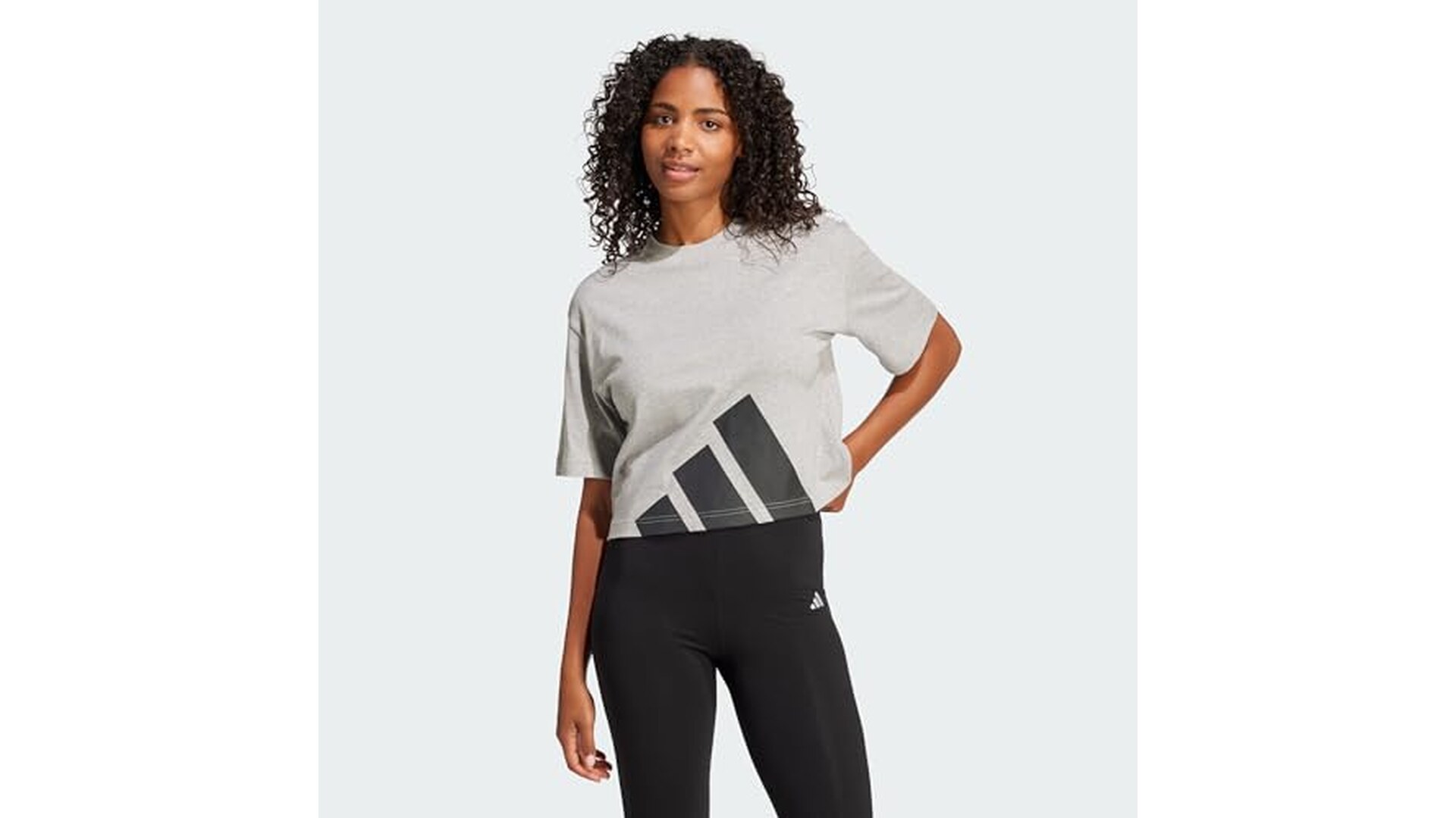 Adidas T-Shirt Donna Essentials Grigio M