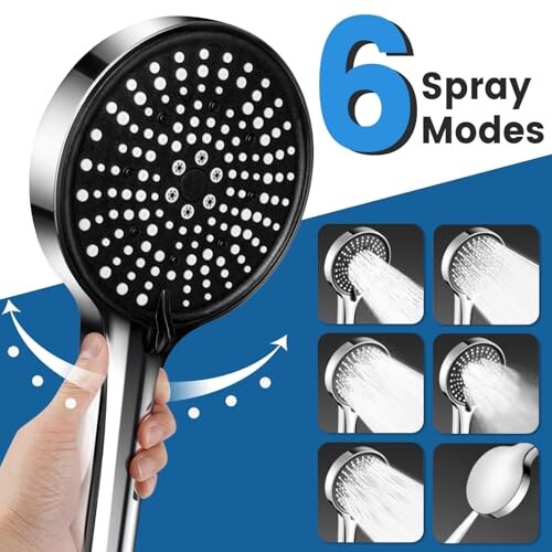 AIXMEET Soffione Doccia Risparmio Acqua 125mm - immagine 2