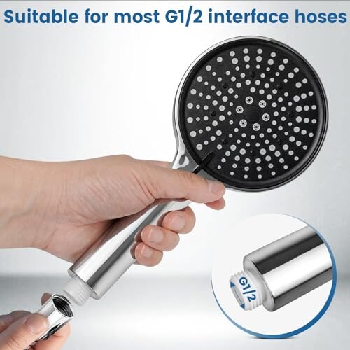 AIXMEET Soffione Doccia Risparmio Acqua 125mm - immagine 4
