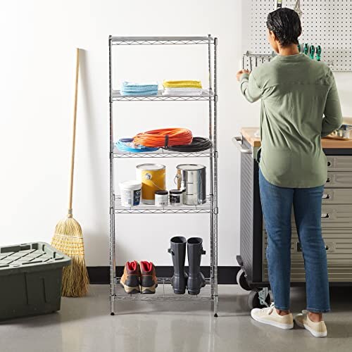 Amazon Basics Scaffaliera 5 Ripiani Regolabili - immagine 9