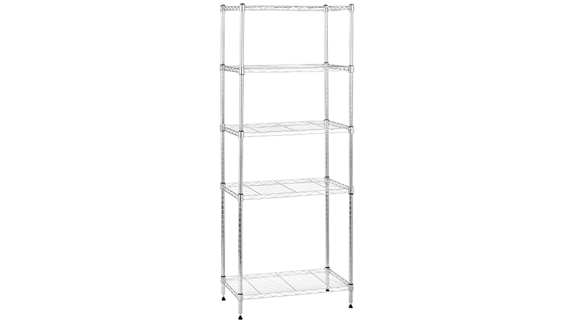 Amazon Basics Scaffaliera 5 Ripiani Regolabili