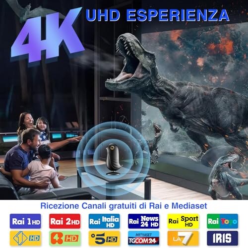 Antenna TV Interna Amplificata Fino a 380km - immagine 1