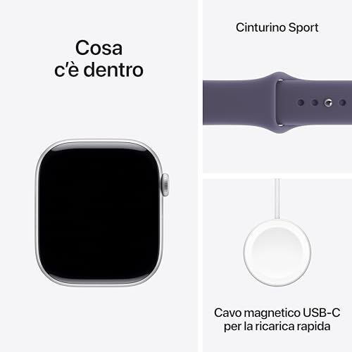 Apple Watch Series 11 GPS 46mm Alluminio Argento - immagine 5