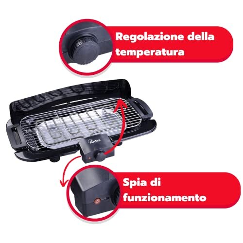 Ardes Barbecue Elettrico Senza Fumo 2000W - immagine 2