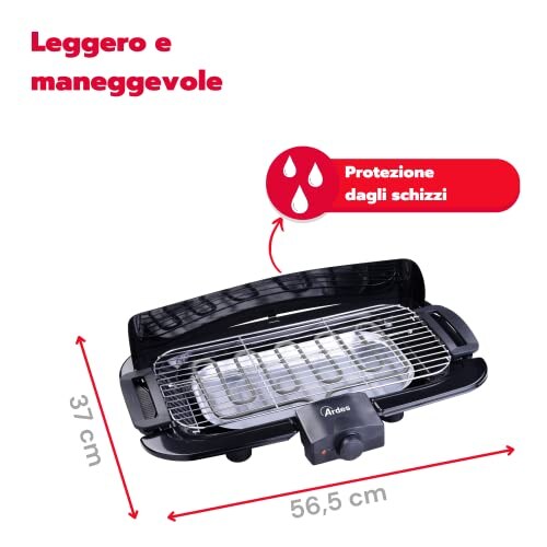 Ardes Barbecue Elettrico Senza Fumo 2000W - immagine 3