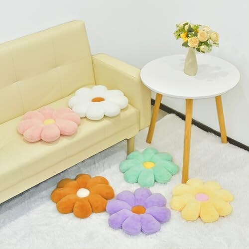 Aryan Cuscino Decorativo con Fiori Rosa 38cm - immagine 6
