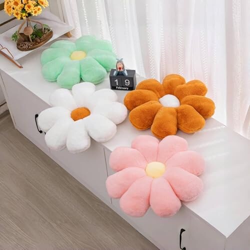 Aryan Cuscino Decorativo con Fiori Rosa 38cm - immagine 7