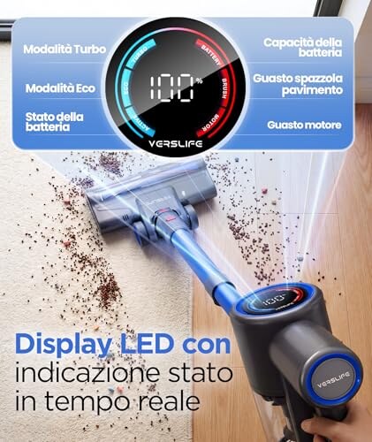 Aspirapolvere Senza Fili VersLife Z8 40KPa - immagine 2